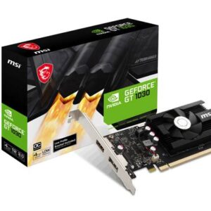 Tarjeta de Video MSI NVIDIA GeForce GT 1030 4GD4 LP OC, 4GB DDR4, 64-bit, Low Profile