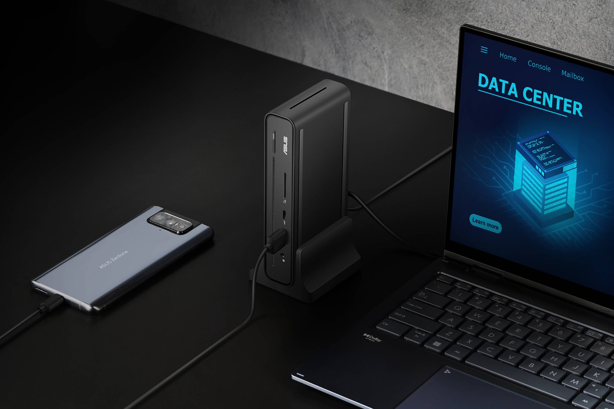 ASUS Estación de Acoplamiento Dock DC300 USB-C (Triple Pantalla 4K, DisplayPort, HDMI, 90W)