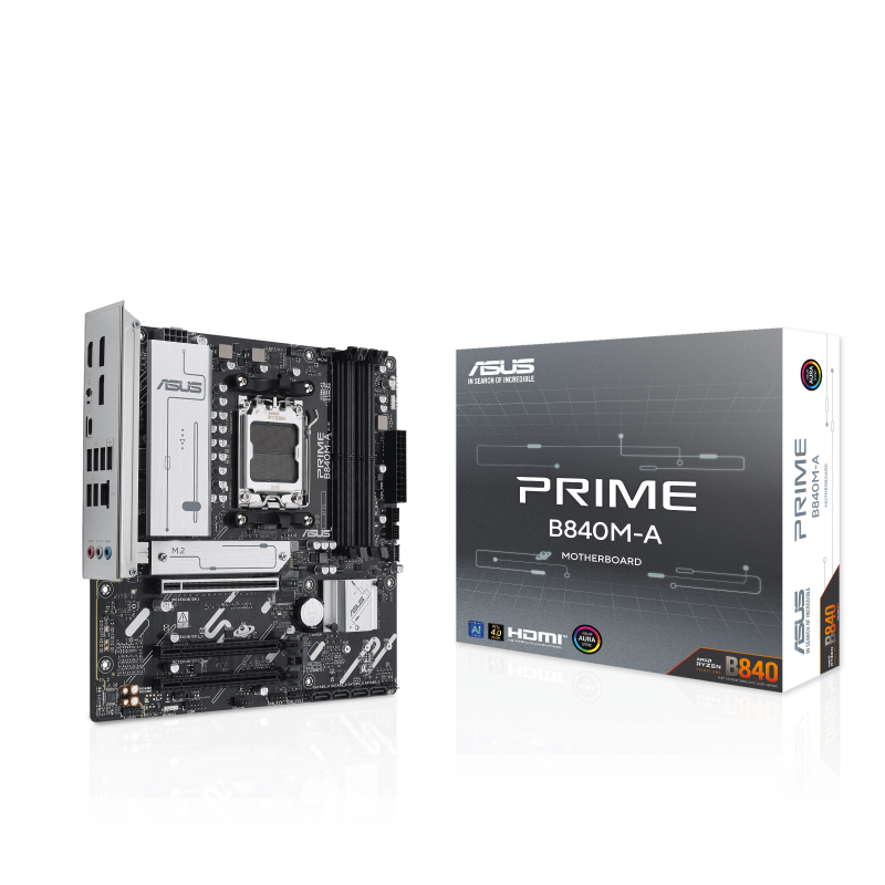 ASUS Placa Madre PRIME B840M-A, Socket AM5, 4x DDR5, M.2, Micro-ATX