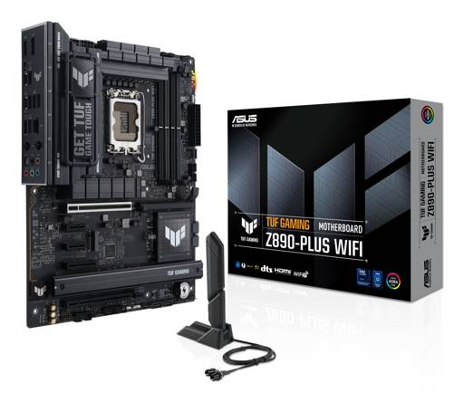 ASUS Placa Madre TUF GAMING Z890-PLUS WIFI, Socket LGA1851, 4x DDR5, PCIe5.0, Wi-Fi 7, ATX