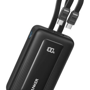 Power Bank Anker Zolo 20000mAh Negro con USB-C y USB-A, Carga Rápida