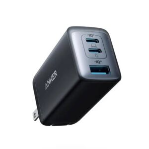 Cargador Anker PowerPort III 3-Port 65W GaN II USB-C y USB-A - Negro