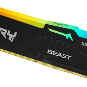 Memoria RAM DDR5 8GB 5600MT/s Kingston FURY Beast RGB, CL36, DIMM