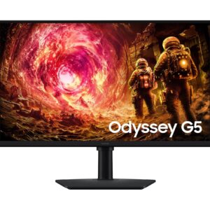 Monitor Gamer Samsung Odyssey G5 de 27“ (Fast IPS, QHD, 180Hz, 1ms, DPort+HDMI, FreeSync)