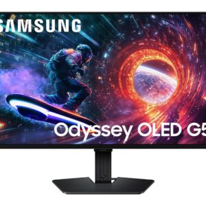 Monitor Samsung Odyssey OLED G5 de 27” (IPS, QHD, 180Hz, 0.03ms, DP+HDMI, FreeSync)