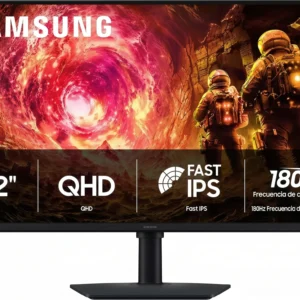 Monitor Gamer Samsung Odyssey G5 de 32“ (Fast IPS, QHD, 180Hz, 1ms, DPort+HDMI, FreeSync)