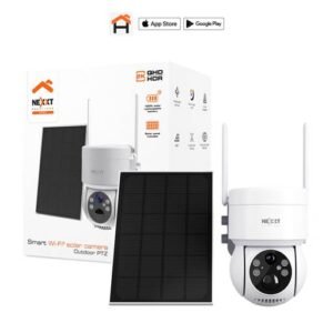 Cámara Solar Inteligente Nexxt Solution PTZ Wi-Fi para Exteriores 1080P FHD