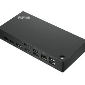 Estación de Acoplamiento Lenovo ThinkPad USB-C (USB-A, D-Port, HDMI, VGA, LAN, Audio, 90 W)