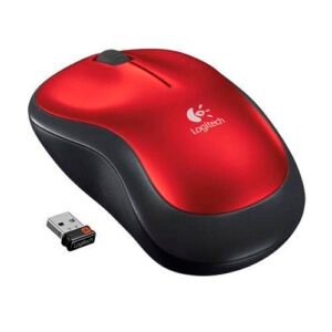 Mouse Inalambrico Logitech M185 Rojo