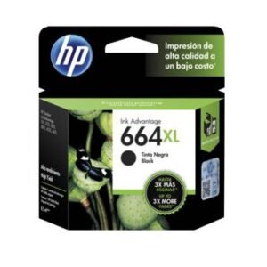 Cartucho original de tinta negra de alto rendimiento HP 664XL Advantage (F6V31AL)